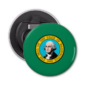 Vlagontwerp voor Washington State Button Flesopener (Voorkant)