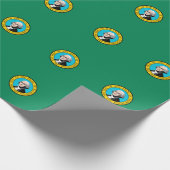 Vlagontwerp voor Washington State Cadeaupapier (Hoek)