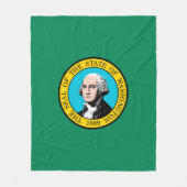Vlagontwerp voor Washington State Fleece Deken (Voorkant)