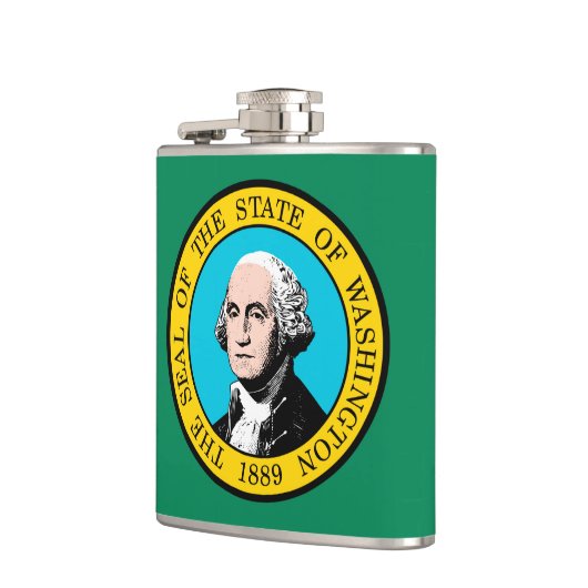 Vlagontwerp voor Washington State Heupfles (Links)