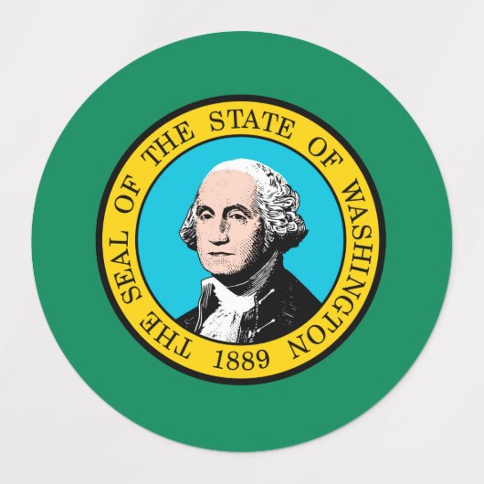 Vlagontwerp voor Washington State Labels (Design 2)
