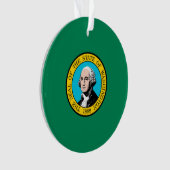 Vlagontwerp voor Washington State Ornament (voorkant)