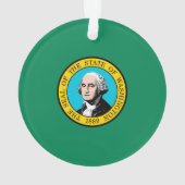 Vlagontwerp voor Washington State Ornament (achterkant)