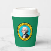 Vlagontwerp voor Washington State Papieren Bekers (Voorkant)