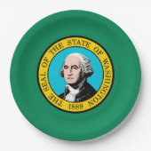 Vlagontwerp voor Washington State Papieren Bordje (Voorkant)
