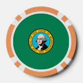 Vlagontwerp voor Washington State Pokerchips (Achterkant)
