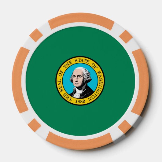 Vlagontwerp voor Washington State Pokerchips (Achterkant)