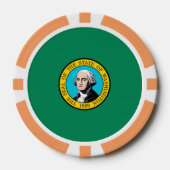 Vlagontwerp voor Washington State Pokerchips (Voorkant)