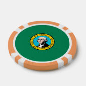 Vlagontwerp voor Washington State Pokerchips (Enkel)