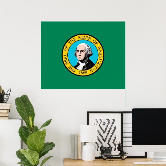Vlagontwerp voor Washington State Poster (Thuiskantoor)
