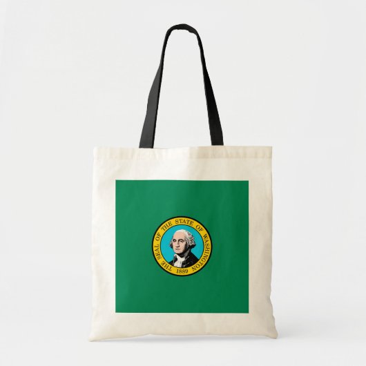 Vlagontwerp voor Washington State Tote Bag (Voorkant)