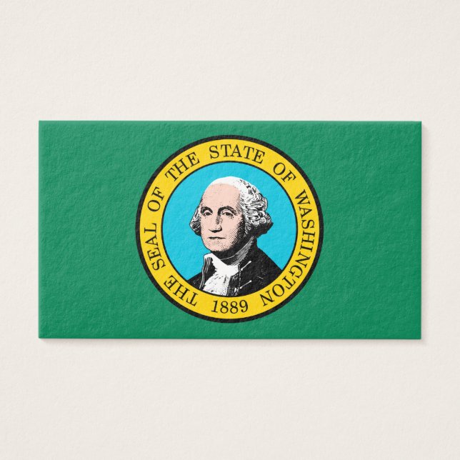 Vlagontwerp voor Washington State Visitekaartje (Voorkant)