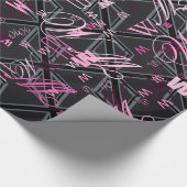 Vlagontwerp voor zwarte UniefacJack Cadeaupapier (Hoek)