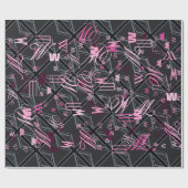 Vlagontwerp voor zwarte UniefacJack Cadeaupapier (Vlak)