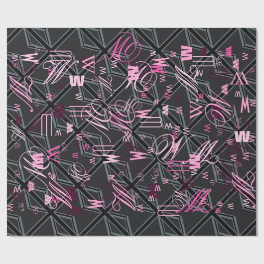 Vlagontwerp voor zwarte UniefacJack Cadeaupapier (Vlak)