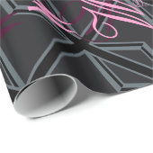 Vlagontwerp voor zwarte UniefacJack Cadeaupapier (Rol Hoek)