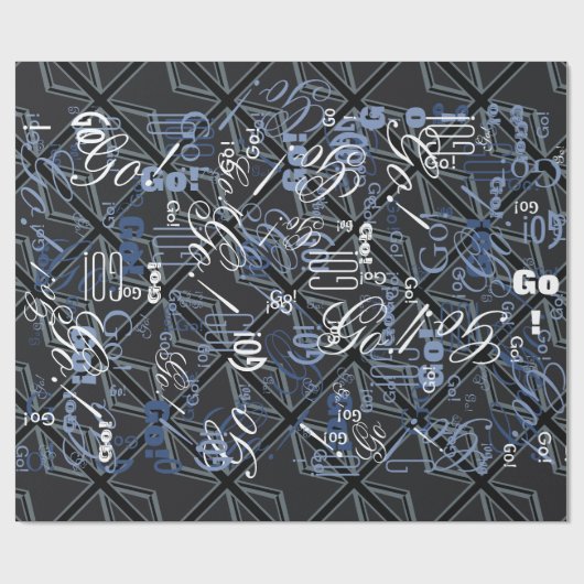 Vlagontwerp voor zwarte UniefacJack Cadeaupapier (Vlak)