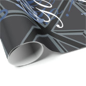 Vlagontwerp voor zwarte UniefacJack Cadeaupapier (Rol Hoek)