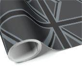 Vlagontwerp voor zwarte UniefacJack Cadeaupapier (Rol Hoek)