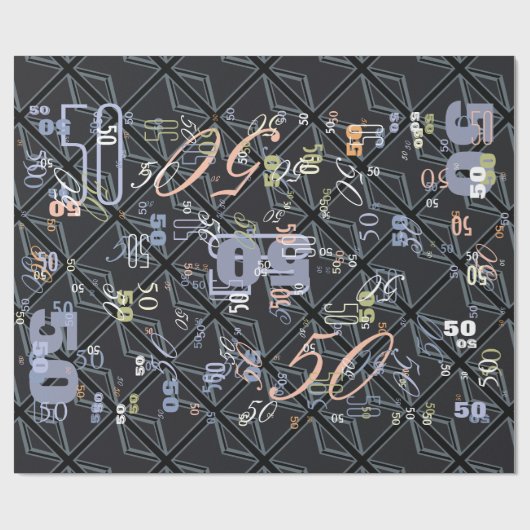 Vlagontwerp voor zwarte UniefacJack Cadeaupapier (Vlak)