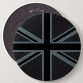 Vlagontwerp voor zwarte UniefacJack Ronde Button 6,0 Cm (Voorkant /achterkant)