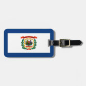 Vlagontwerp West Virginia Bagagelabel (Voorkant horizontaal)