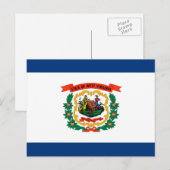 Vlagontwerp West Virginia Briefkaart (Voorkant / Achterkant)