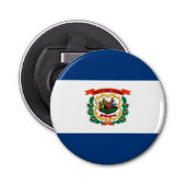 Vlagontwerp West Virginia Button Flesopener (Voorkant)