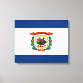 Vlagontwerp West Virginia Canvas Afdruk (Voorkant)