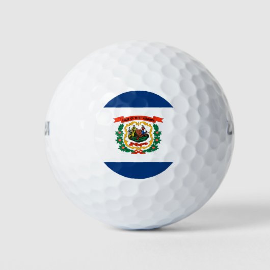 Vlagontwerp West Virginia Golfballen (Voorkant)