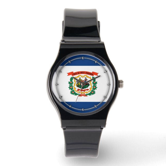 Vlagontwerp West Virginia Horloge (Voorkant)