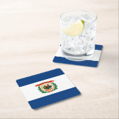 Vlagontwerp West Virginia Kartonnen Onderzetters (Insitu)