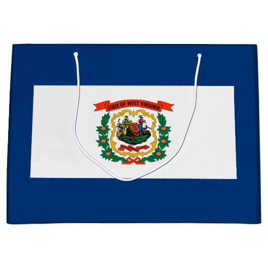 Vlagontwerp West Virginia Large Cadeautasje (Voorkant)