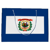 Vlagontwerp West Virginia Large Cadeautasje (Achterkant)