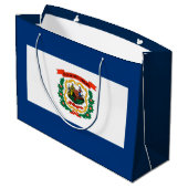 Vlagontwerp West Virginia Large Cadeautasje (Achterkant Gekanteld)