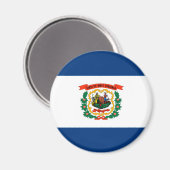 Vlagontwerp West Virginia Magneet (Voorkant / Achterkant)