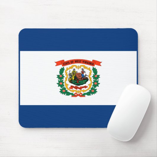 Vlagontwerp West Virginia Muismat (Met muis)