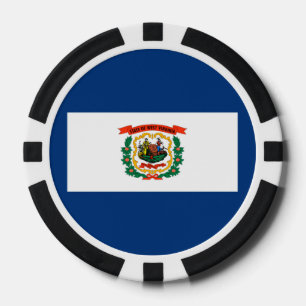 Vlagontwerp West Virginia Poker Chips
