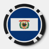 Vlagontwerp West Virginia Poker Chips (Achterkant)