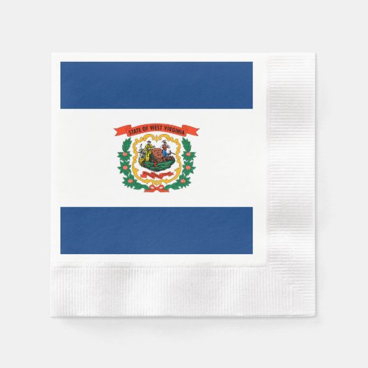 Vlagontwerp West Virginia Servet (Voorkant)