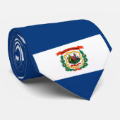 Vlagontwerp West Virginia Stropdas (Opgerold)