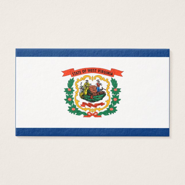 Vlagontwerp West Virginia Visitekaartje (Voorkant)