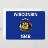 Vlagontwerp Wisconsin State (Voorkant / Achterkant)