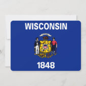 Vlagontwerp Wisconsin State (Voorkant)