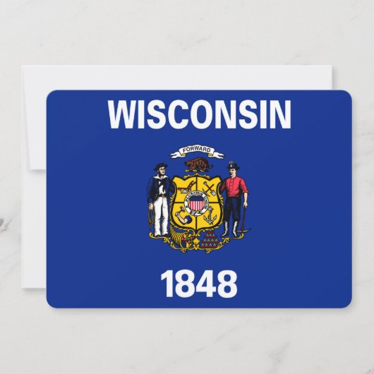 Vlagontwerp Wisconsin State (Voorkant)