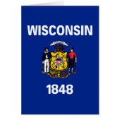 Vlagontwerp Wisconsin State (Voorkant)