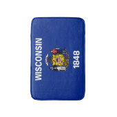 Vlagontwerp Wisconsin State Badmat (Voorkant Verticaal)