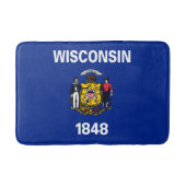 Vlagontwerp Wisconsin State Badmat (Voorkant)