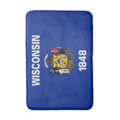 Vlagontwerp Wisconsin State Badmat (Voorkant Verticaal)