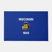 Vlagontwerp Wisconsin State Deurmat (Voorkant)